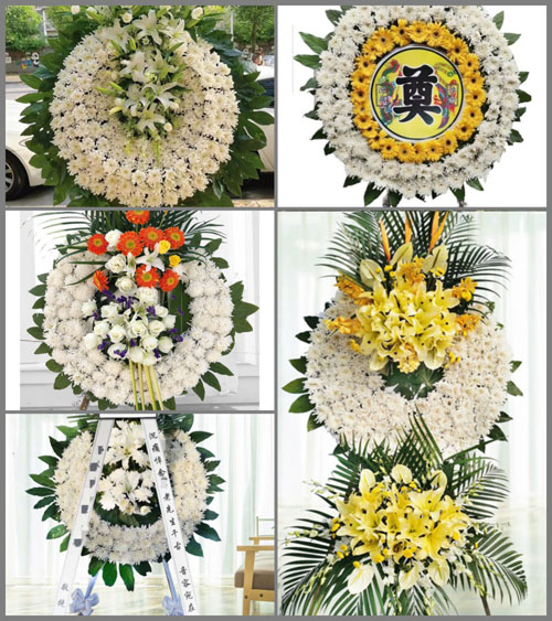 湖北襄阳市樊城区牛首镇李洼村花圈速递